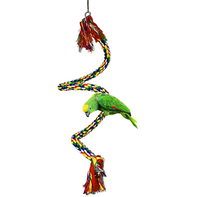 5 Pcs Bird Perches Cage Toys Hanging Bell Swing Chewing Toys Wooden Ladder Hammock for Small and Medium Parrot Birds, Cockatiels, Conures, Macaws, Finches - PawsPlanet Australia