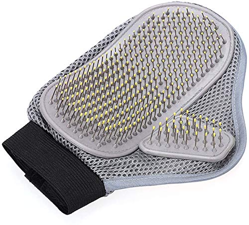 S-Products Pet Grooming Glove Brush Pet Rubber Dematting Gloves Soothing Massage Comb for Shampooing and Massaging Dogs, Cats, Small Animals with Short or Long Hair (One Size) - PawsPlanet Australia