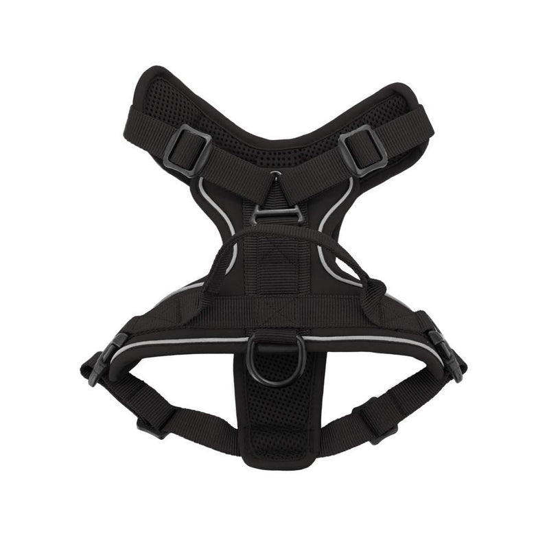 [Australia] - Maverick Dual Attachment Outdoor Dog Harness by Voyager | NO-pull Pet Walking Vest Harness - Black, Small 