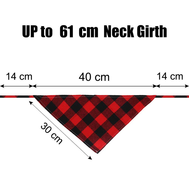 SLSON 8 Pack Dog Bandanas, Washable Dog Bandana Triangle Bibs Plaid Printing Tieable Dog Kerchief Set Scarf Accessories for Small to Large Dogs Cats Pets - PawsPlanet Australia