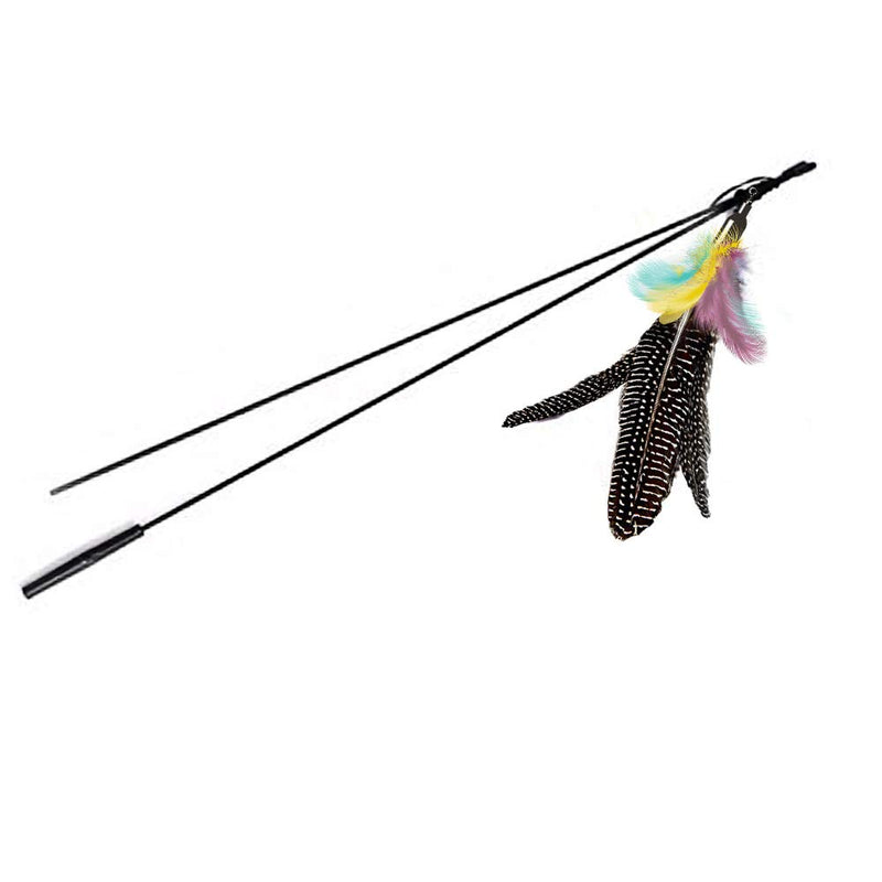 [Australia] - Highland Farms Select Handmade Natural Feather Cat Toy Da Bird Refills - Interactive Cat and Kitten Toy Only 6 Packs Feather Cat Toys 