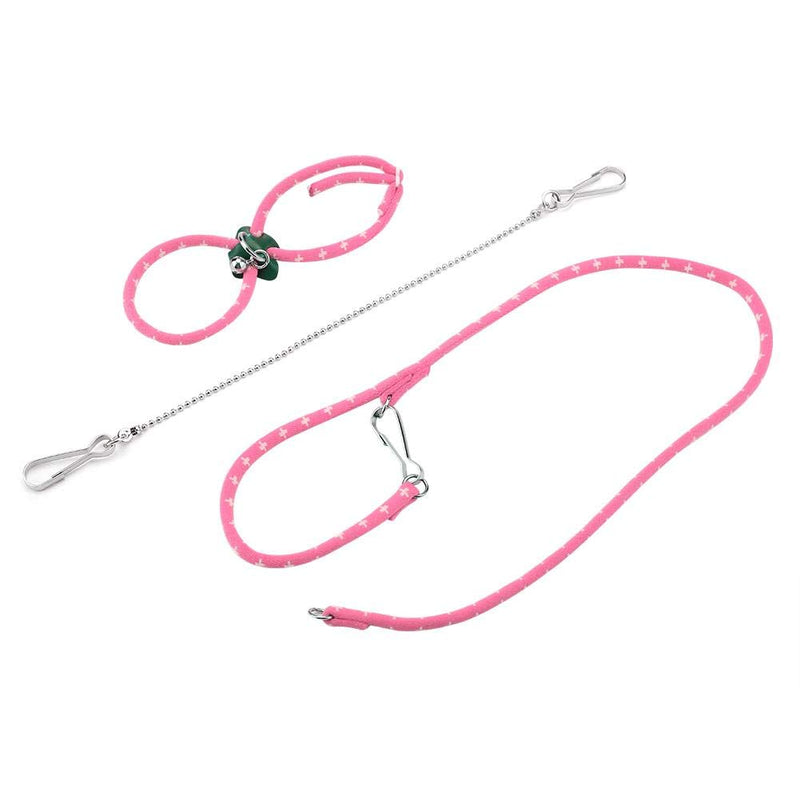 Adjustable Hamster Harness and Leashes Colorful Chest Strap Tether for Outdoor Travel[Pink] Harnesses, Collars & Leashes Pink - PawsPlanet Australia