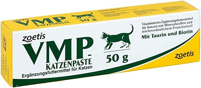 Zoetis VMP cat paste | Double pack | 2 x 50g | Supplementary food for cats | Can help compensate for deficiency symptoms With minerals and vitamins - PawsPlanet Australia