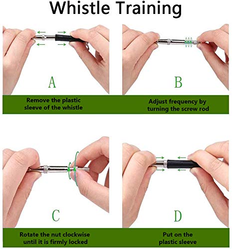 【2 PCS】Training Dog Whistle with Strap Lanyard, Professional Dog Whistles to Stop Barking, Adjustable Pitch Ultrasonic Silent Whistle, Effective Way of Barking Control Training & Recall Training Black - PawsPlanet Australia