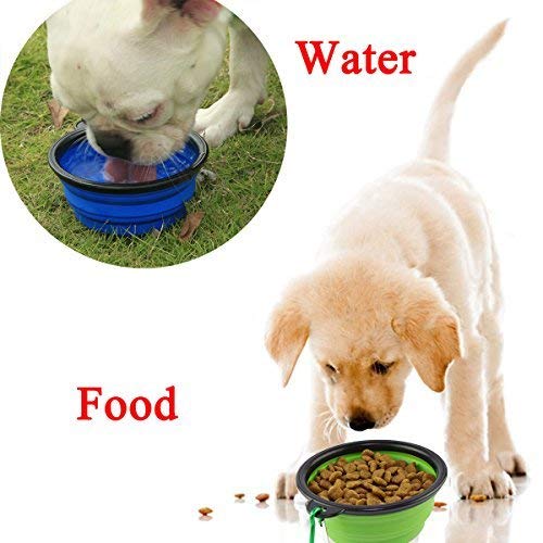 [Australia] - KABB Collapsible Dog Bowl, Portable Extra Large Size Foldable Expandable Silicone Pet Travel Bowl for Pet Dog Food Water Feeding, 1 Piece Red (L-0006) 