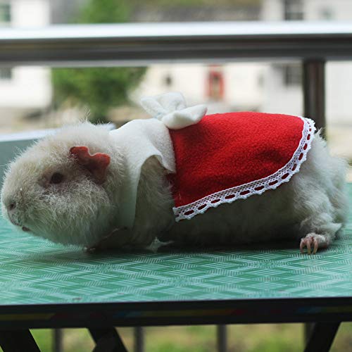 [Australia] - Vedem Guinea-Pigs Fleece Costumes Hamster Outfits Small Animal Clothes M Red 