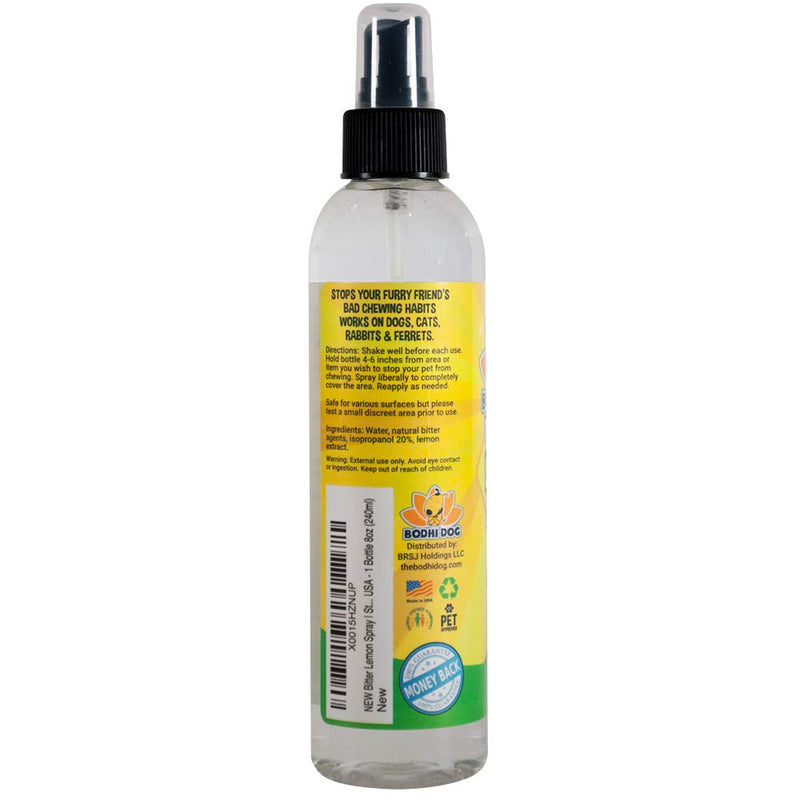 [Australia] - Bodhi Dog Bitter Lemon Spray | Stop Biting and Chewing for Puppies Older Dogs and Cats | Anti Chew Spray Puppy Kitten Training Treatment | 100% Non Toxic | Made in USA 8oz 