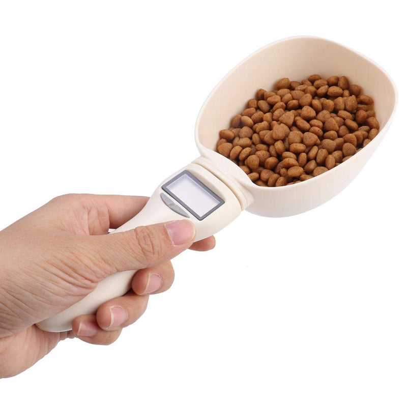 DAUERHAFT Pet Food Measuring Scoop,Digital Spoon Scale,Pet Food Electronic Weighing Measuring Spoon,Dog Cat Food Detachable Measuring Spoon - PawsPlanet Australia