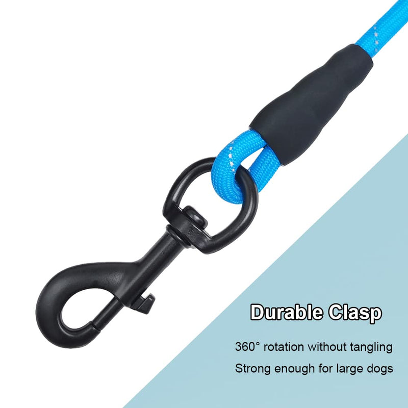 BTINESFUL 20FT Anti-Choke Slip Lead Dog Leash + 30FT Long Dog Leash (Blue) - PawsPlanet Australia