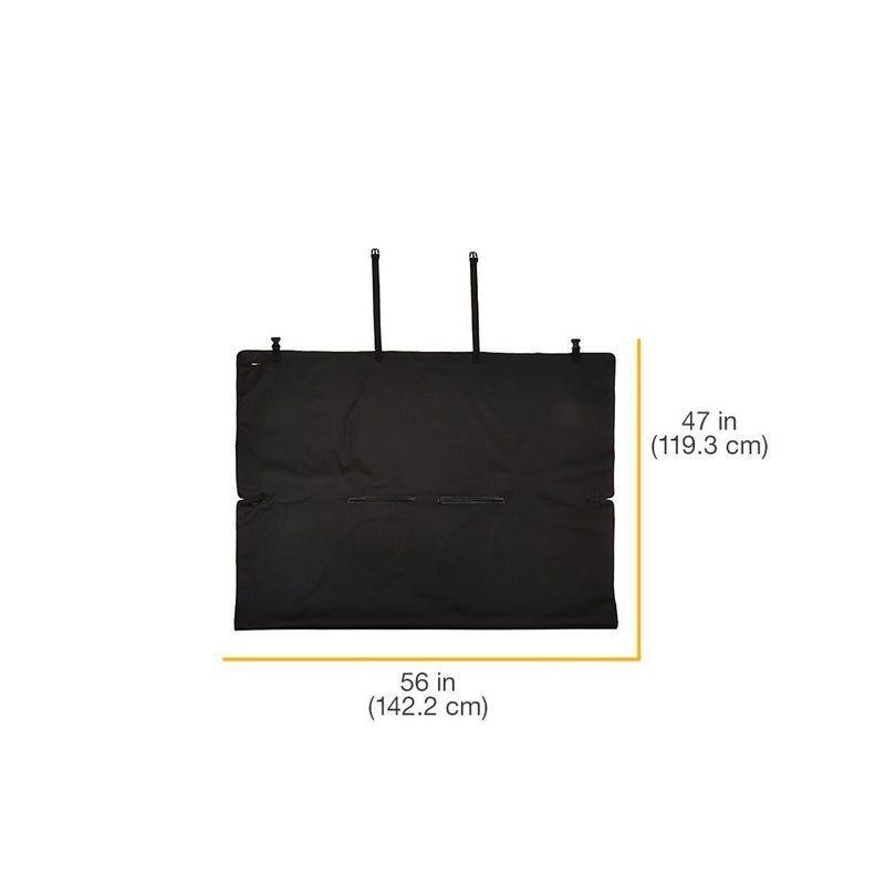 [Australia] - AmazonBasics Waterproof Car Back Bench Seat Cover Protector for Pets - 56 x 47, Black 