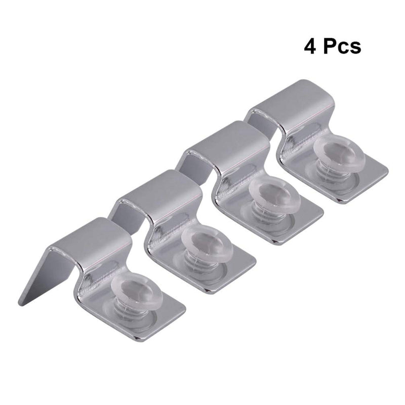 POPETPOP Aquarium Stands,Fish Tank Glass Cover Clip Support Holder,4PCs Stainless Steel Aquarium Glass Cover Lid Bracket - Non-Slip and Durable (10mm) - PawsPlanet Australia