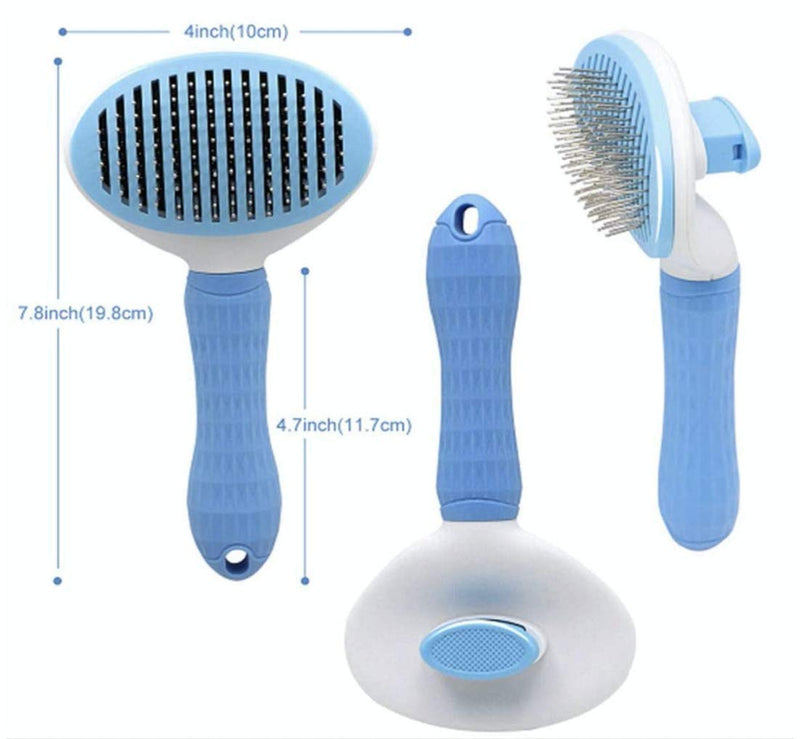 Sweet taro Pet grooming brush - effectively reduce shedding - best gift under $10 for your dog and cat - gently removes loose undercoat and tangled hair - massage tips for long and short hair - PawsPlanet Australia