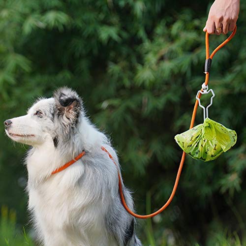 MISSJOY Waste Bag Carrier Dog Poop Bag Holder Handy and Easy Use Doggy Leash Bag Carrier 2pcs Leash Waste Carrier Holder（Grey） - PawsPlanet Australia