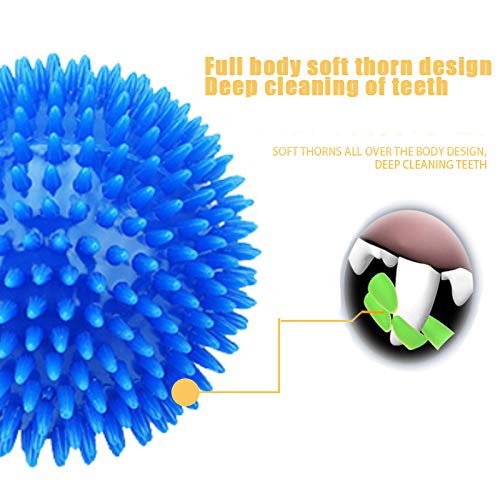 shadiao Dog Toy Sounding Bouncy Ball Dog Molar Cleaning Teeth Bite Resistant Ball Spiky Ball for Dog Pet Supplies Large Random Color - PawsPlanet Australia