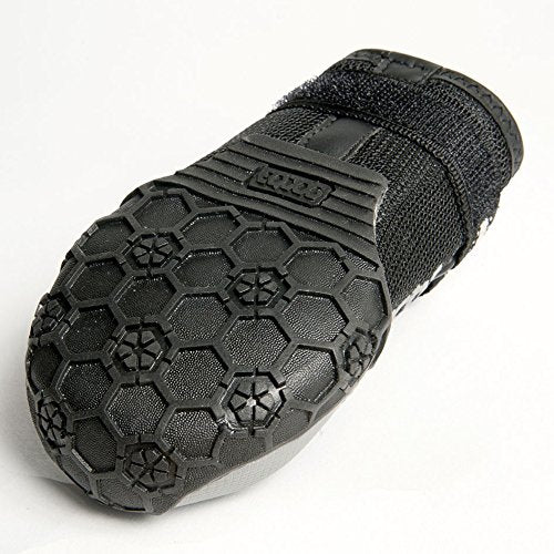 EQDOG 4Season Shoes, Large, 80mm, Black/ Grey Black Grey - PawsPlanet Australia