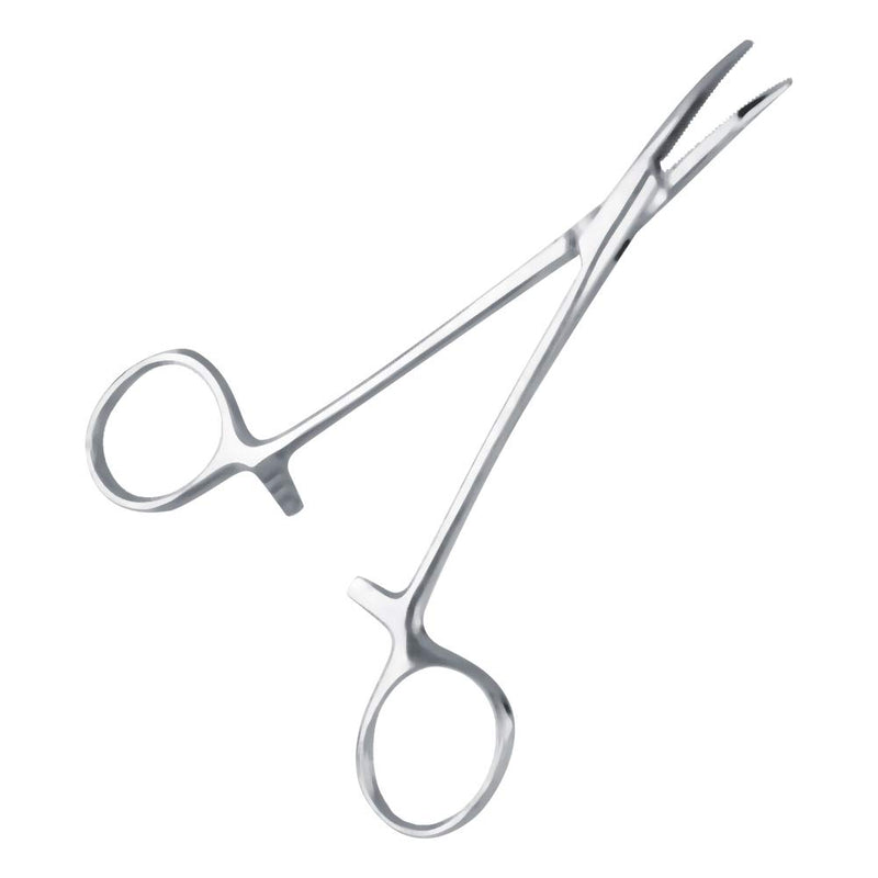 Oumefar Stainless Steel Pet Ear Hair Tweezers Dog Home Grooming Scissor Face Cleaning Straight Clamp Curved Hair Pullers for Thinning Shears(Small) Small - PawsPlanet Australia