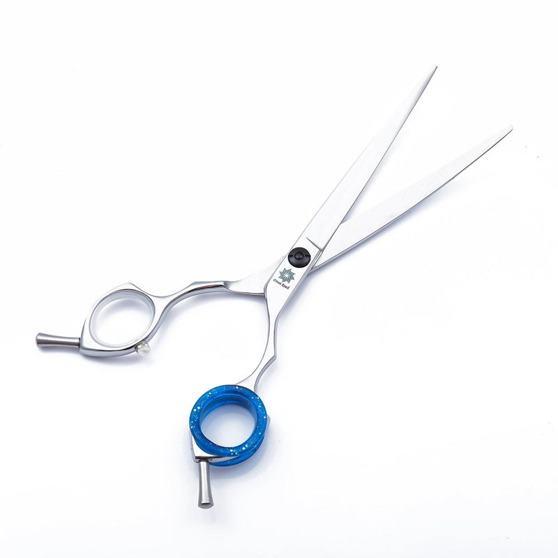 7.0 inches Twin Tail Safety Pet Curved Scissor - Japanese 440C Steel Dog/Cat Grooming Curved Scissors Pet Hair Cutting Clipping Shears(B-7.0-Upward Curved Scissor) B-7.0-Upward Curved Scissor - PawsPlanet Australia