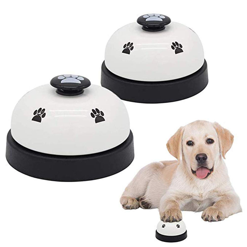 LQMILK Pet Training Bells, Pet Doorbells Desk Bell Call Bell For Dog Cat Potty Training And Communication Device, with Clear Ring Paw Size Button, Puppy Dog Cat Dinner Feeding Interactive Ring Bell As Shown - PawsPlanet Australia