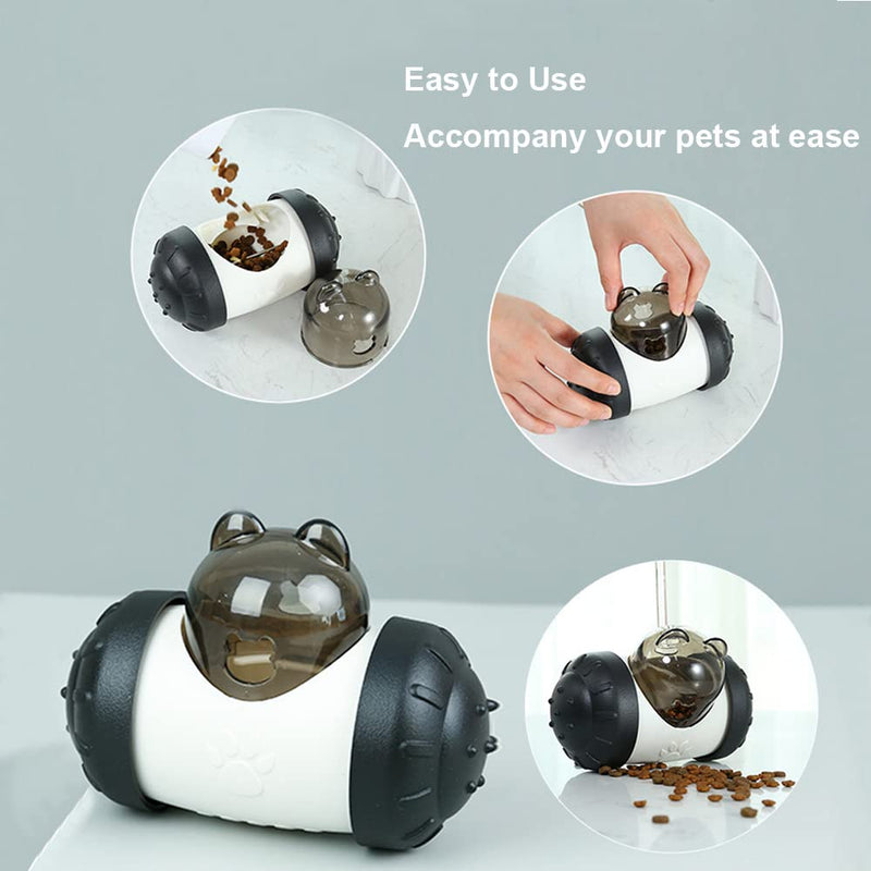 Interactive Treat Ball for Rabbits, Roll and Push, Use with Diced Carrot, Dried Herbs or Dried Fruit, Snack Toy Ball for Rabbits, Guinea Pigs, Chinchillas, Hamsters, Gerbils, Rat Ect¡­ Black - PawsPlanet Australia