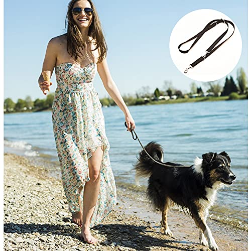Training Lead For Dogs Double Ended Dog For Head Collar Durable Safety Training Lead Hands Free Dog Leash adjustable to 4 different lengths(8.5ft/2.5m ) - PawsPlanet Australia