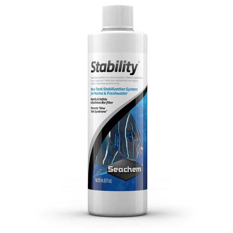 Seachem Stability Tank Stabilization System, 250 ml & Prime Water Conditioner, 250 ml - PawsPlanet Australia