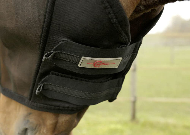 Kerbl Fly Mask with Ear Holes black Poney - PawsPlanet Australia