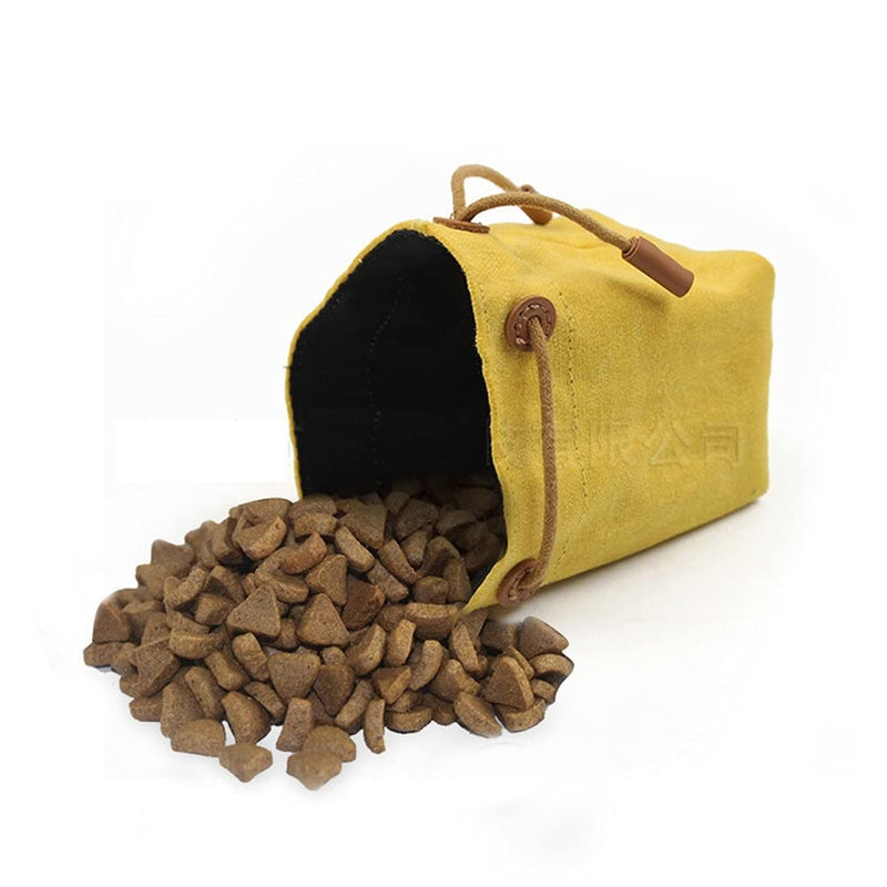 WINDFIRE Dog Treat Pouch, Portable Dog Treat Bags Training Pouch Food Treat Storage Holder with Clip with Drawstring Sealing Method Metal Clip for Training Small to Large Dogs Easy to Open/Close - PawsPlanet Australia