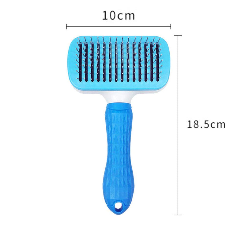 DXIA Slicker Dog Brushes,Cat Brush Self Cleaning Dog Slicker Brush, Medium, Short, Thick, Wiry, or Curly Hair Dog Pet Cat Grooming Brush,Professional Deshedding Tool, Pet Cat Grooming Brush - PawsPlanet Australia