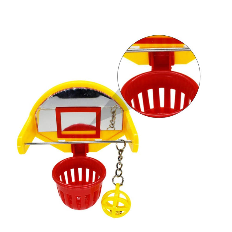 POPETPOP Bird Toys Bird Training Basketball Toys Parrot Chew Ball Foraing Toy Education Play Gym Playground Activity Toys - PawsPlanet Australia