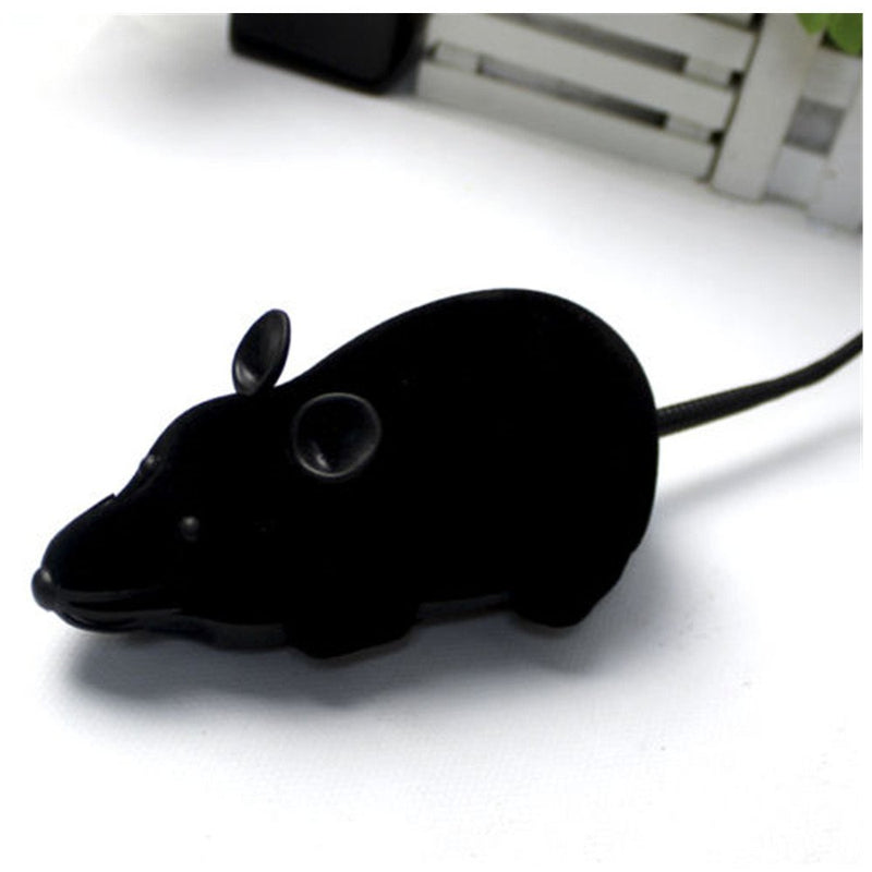 Giveme5 Wireless Remote Control Mock Fake Rat Mouse Mice RC Toy Prank Joke Scary Trick Bugs for Party and For Cat Puppy Funny Toy Black - PawsPlanet Australia