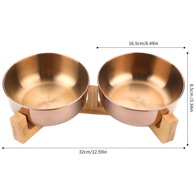 Dorakitten Double Dog Bowls,Pet bowls for Dog Non-slip Dog Bowl Stainless Steel Stand Dog dish large Dog Feeding bowls with rised suitable All dogs - PawsPlanet Australia