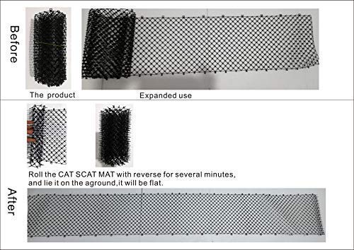 Cat Scat Mat Plastic Spike Keep cat away 6.5' Black 1pcs - PawsPlanet Australia