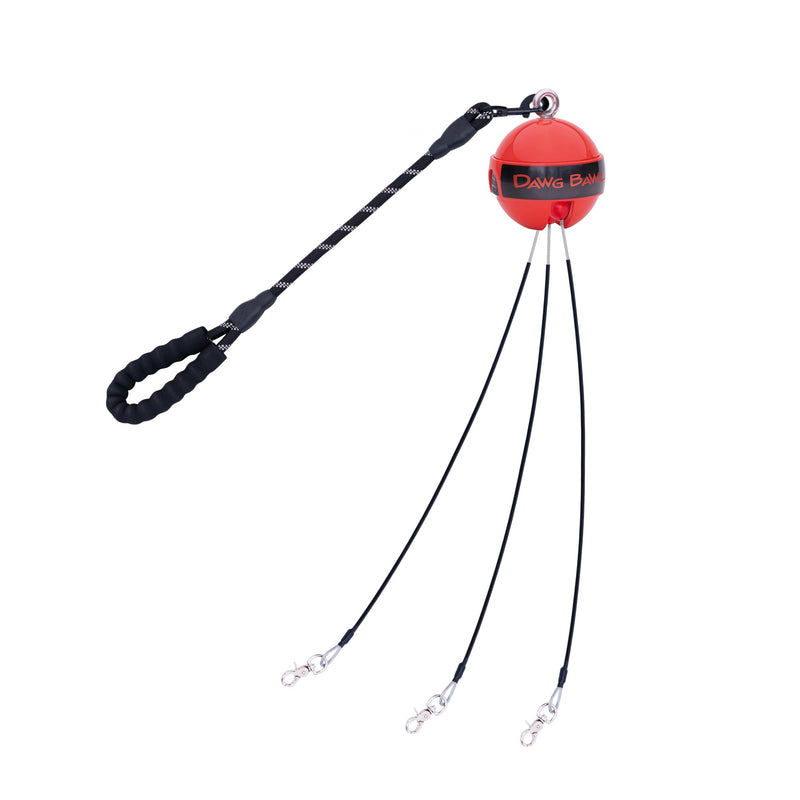Multi Dog Leash Tangle Free (Up to 30 pounds Each) Patented Automatic Untangle The Leads When Your Dogs Change Positions, Dawg Bawl Leash is Adjustable for 2, 3 or 4 Dogs - PawsPlanet Australia