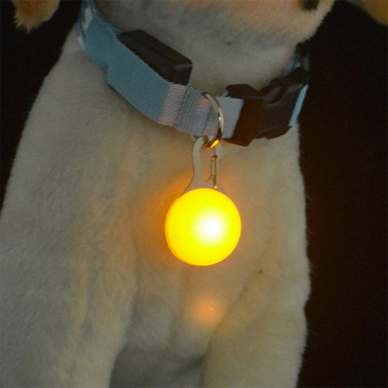 Amasawa Dog Led Pendant,Clip On Pet Dog Collar Light, Safety Dog Cat LED Lights,Night Walking Lights Keychain, Clip on pet (6 Pieces) - PawsPlanet Australia