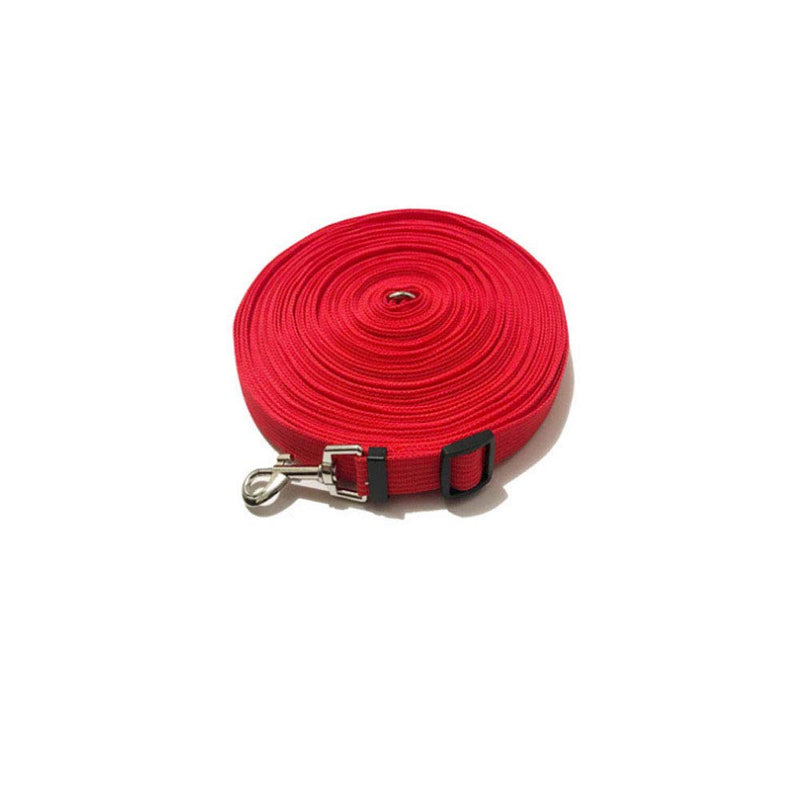 4.9 Feet Nylon Dog Leash-With Metal Hook, 360 Degree Rotating Bolt, Snap Buckle Pet Leash (Red) - PawsPlanet Australia