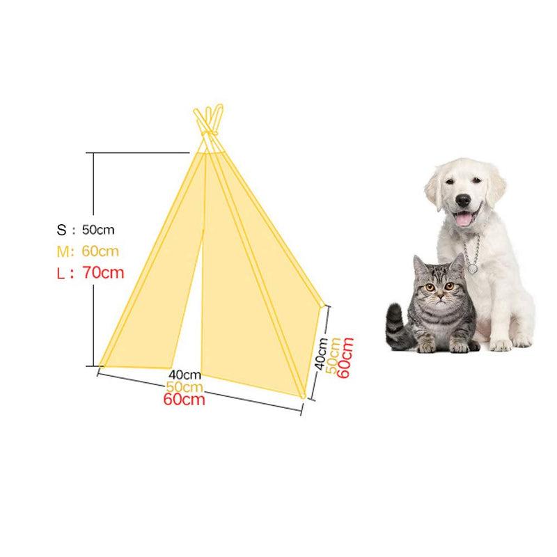 Zhuotop Lace Pet Tent Dog Bed Cat Tipi Kennels Removable Washable Pet Teepee Play House (With Cushion), Small - PawsPlanet Australia