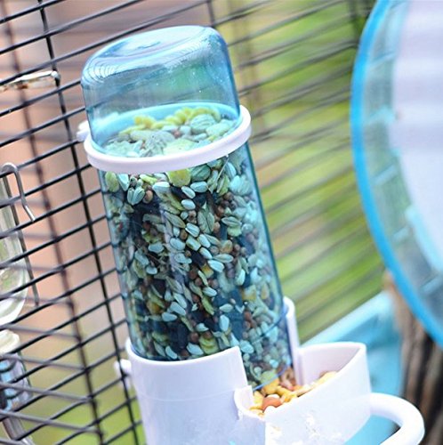 Old Tjikko Automatic Pet Feeder,Bird Hamster Small Animal Feeder, Automatic Feeding Device Water Dispenser for Hamster Bird Pigeon Parrots Mini Hedgehog with Holder 5.90x2.83x6.10in - PawsPlanet Australia