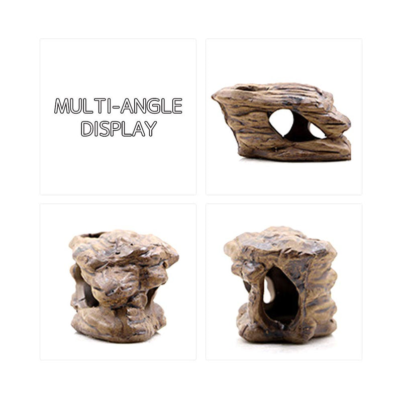 Creation Core Lizard Hideout Ceramic Branch Shape Snake Climbing Decor Reptile Habitat Decorations Aquarium Platform Hideouts Fish Shelter Hide Caves Cavity - PawsPlanet Australia