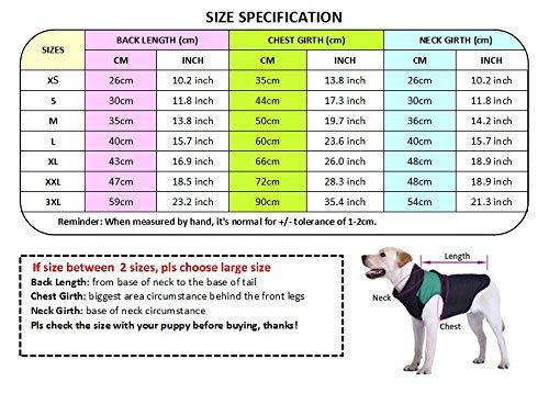 PENIVO Pet Dogs Clothing, Winter Warm Coats Jackets Small Medium Large Dogs Cotton-Padded Two Feet Clothes M Blue - PawsPlanet Australia
