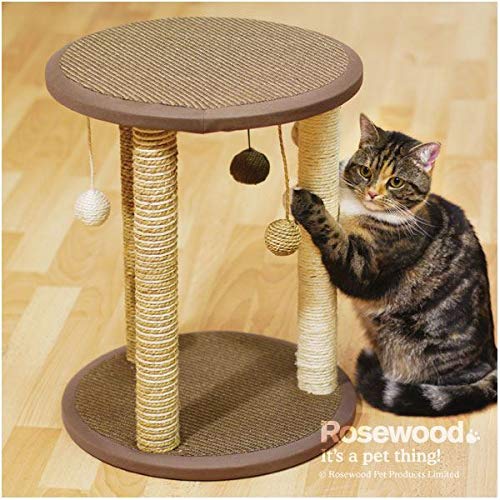 Rosewood Zurich Cat Scratcher/Post, green/beige - PawsPlanet Australia