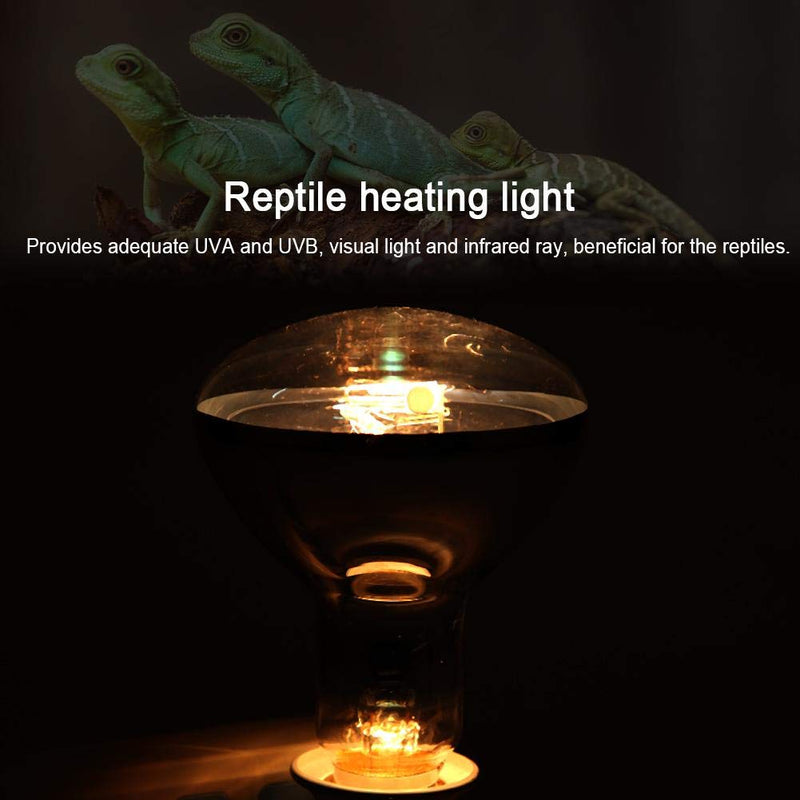 [Australia] - Semme UVA UVB Reptile Light, UVA UVB Reptile High Intensity Sun Simulating Bulb Lamp for Reptile and Amphibian Use 80w 