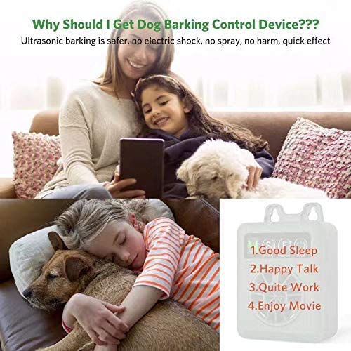 BISEBIN Anti Barking Device, Ultrasonic Bark Control Device with 4 Adjustable Ultrasonic Volume Levels, Automatic Dog Bark Deterrent for Small Medium Large Dog - PawsPlanet Australia