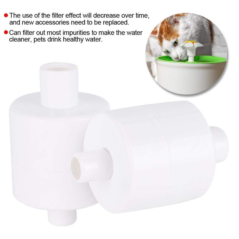 2Pcs Pet Electric Drinker Filter, Pet Fountain Automatic Water Dispenser Filters Replacement Electric Drinker Circulating Filter(8x4x4cm) 8x4x4cm - PawsPlanet Australia
