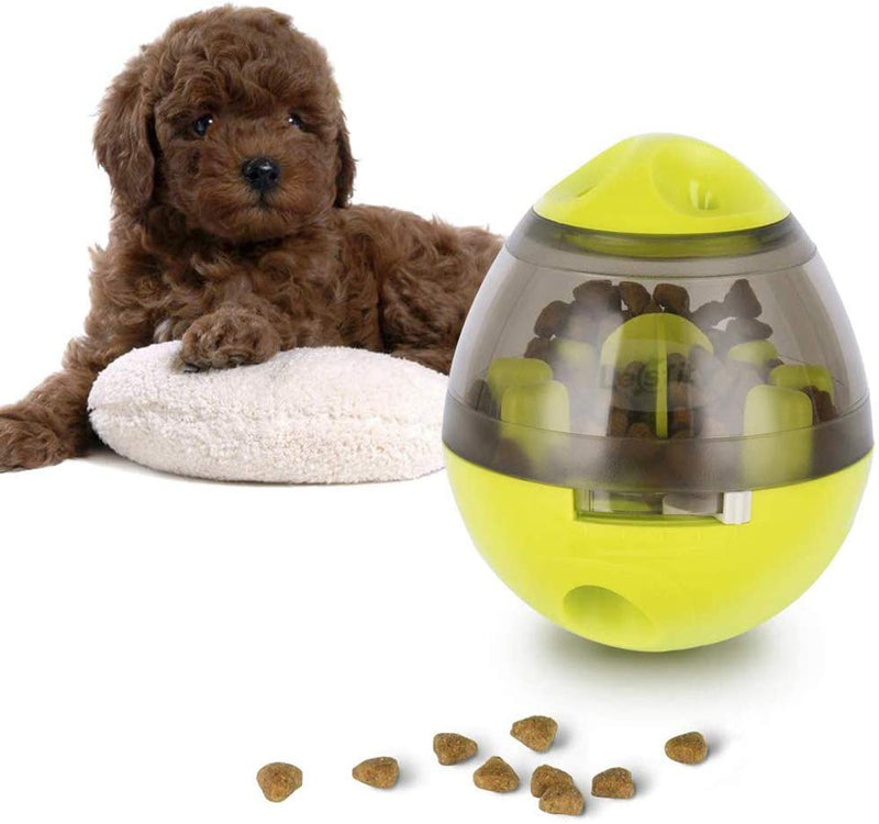 Pet Treat Dispensing Dog Toy Treat Dispenser, Dog Treat Ball,Food Dispenser Feeding-IQ Treat Ball Interactive Feeding Training Puppy for Dogs and Cats Toy Funny Puzzle Chewing Food Ball (Green) Green - PawsPlanet Australia