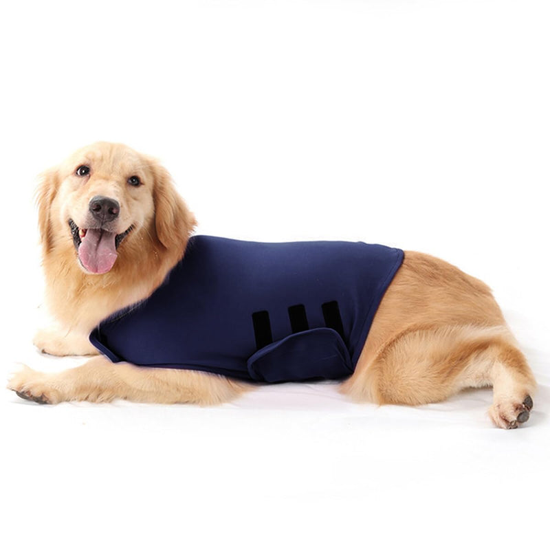 Anti-Anxiety Dog Jacket Dog Calming Coat Pet Stress Relief Shirt Warm Calming Vest Lightweight Thunder Dog Wrap Dog Anxiety Jacket (Light Gray M) M. Light Grey - PawsPlanet Australia