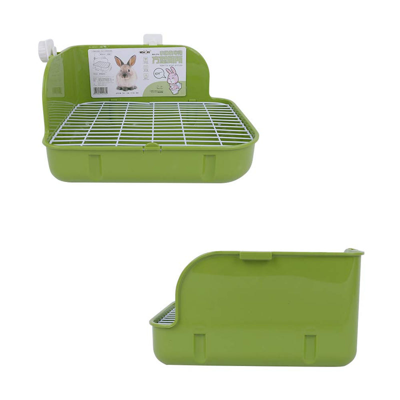 [Australia] - Humorous.P Small Animal Litter Pet Toilet Potty Trainer Corner Litter Bedding Box Pet Pan for Small Animal/Rabbit/Guinea Pig/Galesaur/Ferrets Rectangular Plastic Material 