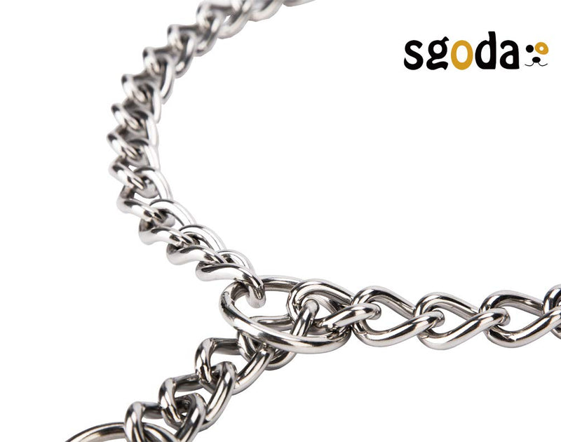 [Australia] - SGODA Chain Dog Training Choke Collar Total Length: 20 in, 2.5mm 