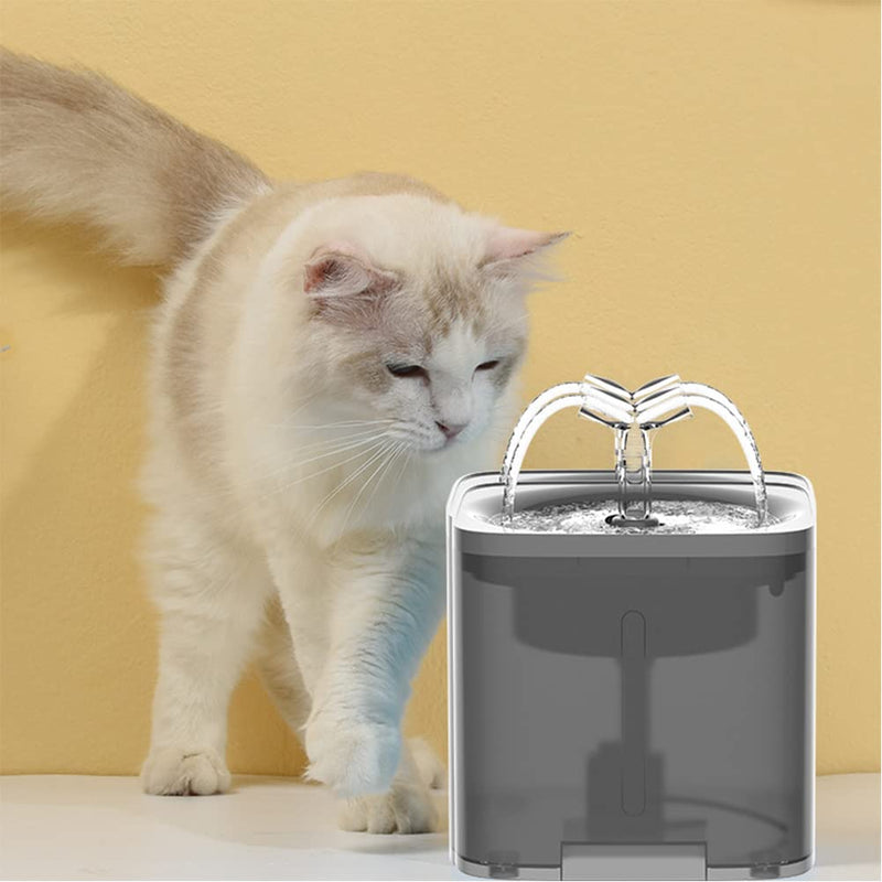 Cat Water Fountain - 68oz/2L Automatic Pet Fountain with Two Flow Modes, Ultra Quiet Dog Water Dispenser Cat Water Bowl, Visible Water Level Pet Water Fountain for Cats, Dogs, Multiple Pets - PawsPlanet Australia