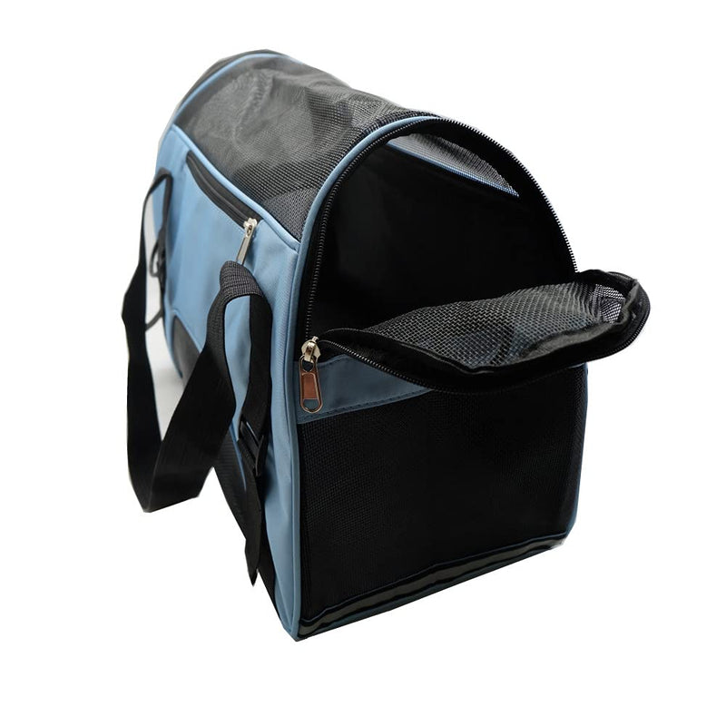 ZvoanSem Pet Carrier Bag,Small Cat Carrier Kitten Puppy little Dog Carrier for Travel Airline Approved Small Animal (Small, Blue) - PawsPlanet Australia