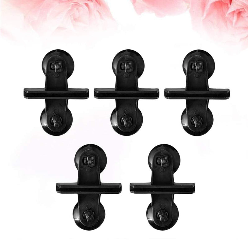 [Australia] - POPETPOP 15Pcs Aquarium Fish Tank Divider Suction Clips, Fish Tank Divider Suction Cups, Divider Sheet Holder for Aquarium Segregation Board (Black) 